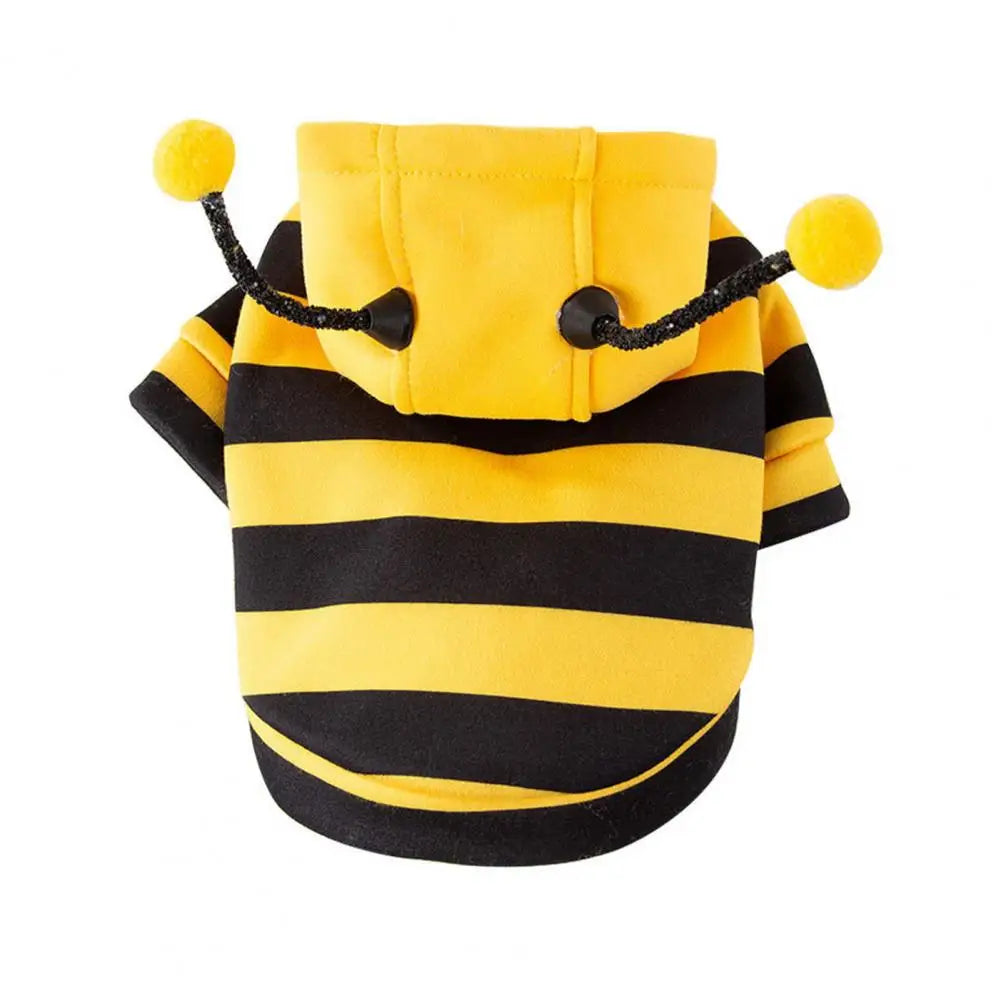Bee Pet Hoodie – Winter Cosplay Outfit for Small & Medium Cats