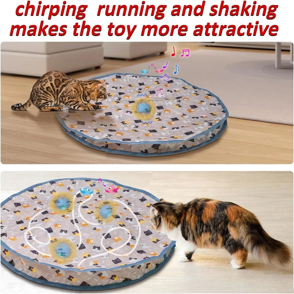 Smart Interactive Cat Toy Ball – Motion-Activated Rolling Hide & Seek for Kittens